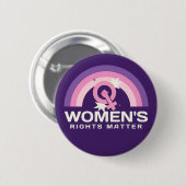 Frauenrechtsfrage Feministentum Button (Vorne & Hinten)