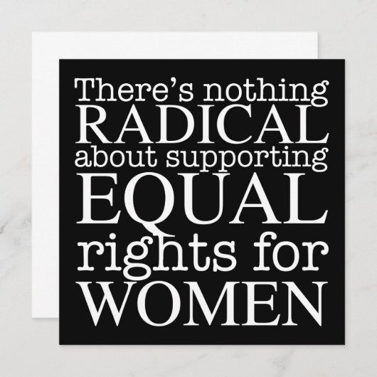 Frauenrechtskarte (Vorne/Hinten)