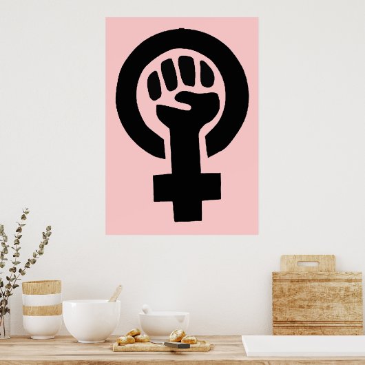 Frauenrechtssymbol Poster (Küche)
