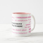 Frauenrekrutierung ehrwürdige Worte Zweifarbige Tasse (VorderseiteRechts)