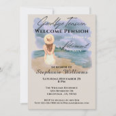 Frauenruhestand Auf Wiedersehen Tension Party Einladung (Vorderseite)