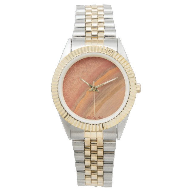 Frauenschau "Wertvolle Zeit" von All Joy Art Armbanduhr (Vorderseite)