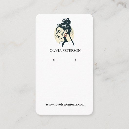 Frauenschmuckkarte Visitenkarte (Vorderseite)