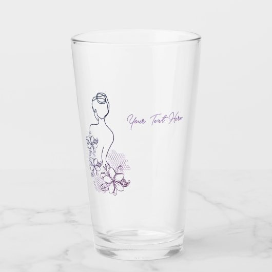 Frauenschönheit Glas (Vorderseite)