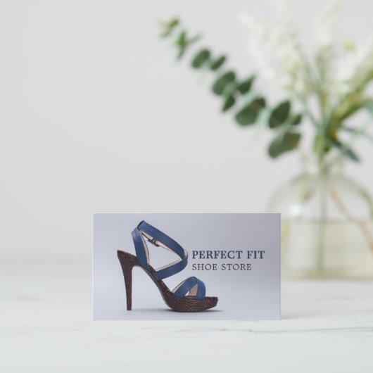 Frauenschuh, Frauenkleidung Visitenkarte (Stehend Vorderseite)