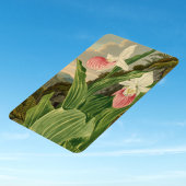 Frauenschuh Vintage-Botanik-Orchidee Magnet