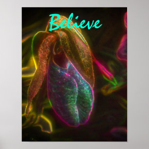 Frauenschuhe Glauben Inspirierende Worte Poster