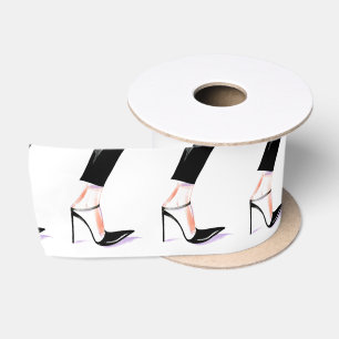 Frauenschuhe Satinband