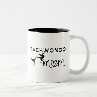 Frauensport Martial Arts Funny Taekwondo Mama Zweifarbige Tasse