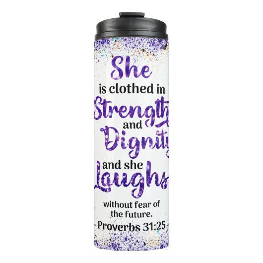 Frauensprichwörterbuch Thermosbecher (Vorderseite)