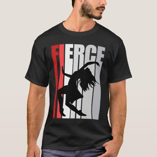 Frauensred Dance Fierce Geburtstag Stark Behalten T-Shirt (Vorderseite)
