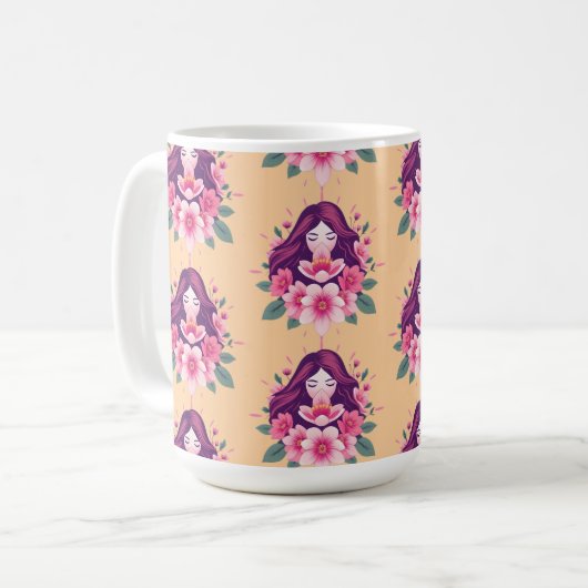 Frauenstärke & Beauty Kaffee Cup Kaffeetasse (Vorderseite Links)