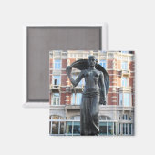 Frauenstatue Fortuna, Amsterdam Magnet (Vorderseite/Rückseite)