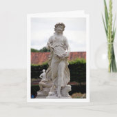 Frauenstatue, Hampton Court Gardens, England Karte (Vorderseite)
