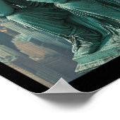 Frauenstatue von Liberty Facepalm V-Hals Poster (Ecke)