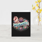 Frauensticker Karte (Gelbe Blume)