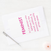 Frauensticker Rechteckiger Aufkleber (Umschlag)