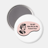 Frauenstimme Magnet (Vorderseite/Rückseite)