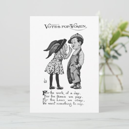 Frauenstimmen Einladung (Stehend Vorderseite)