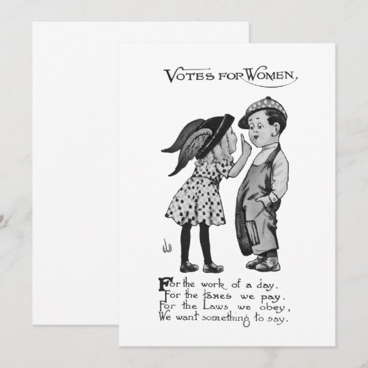 Frauenstimmen Einladung (Vorne/Hinten)