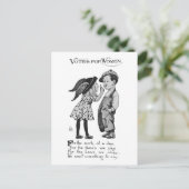 Frauenstimmen Feiertagspostkarte (Stehend Vorderseite)