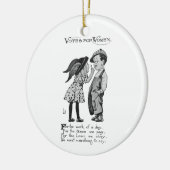 Frauenstimmen Keramik Ornament (Links)