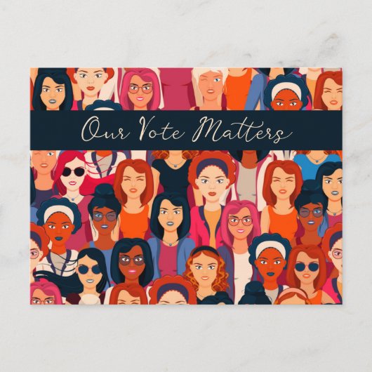 Frauenstimmen Postkarte (Vorderseite)