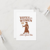 Frauenstimmen, Vintage Suffragetart Karte (Vorderseite/Rückseite Beispiel)