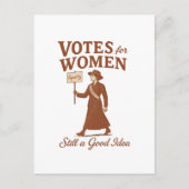 Frauenstimmen, Vintage Suffragetart Postkarte (Vorderseite)