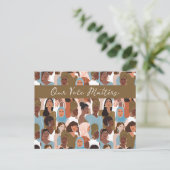 Frauenstimmrechte leeren Inside Card Postkarte (Stehend Vorderseite)