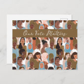 Frauenstimmrechte leeren Inside Card Postkarte (Vorne/Hinten)