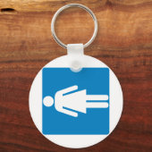 Frauenstraßenzeichen Schlüsselanhänger (Vorderseite)