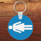 Frauenstraßenzeichen Schlüsselanhänger (Vorderseite)