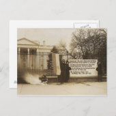 Frauensuffragette Bonfire in Washington D.C. Postkarte (Vorne/Hinten)