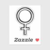 Frauensymbol Aufkleber (Blatt)