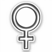 Frauensymbol Aufkleber (Vorderseite)