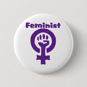 Frauensymbol in Lila Button