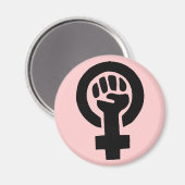 Frauensymbol Magnet (Vorderseite/Rückseite)