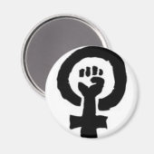 Frauensymbol Magnet (Vorderseite/Rückseite)
