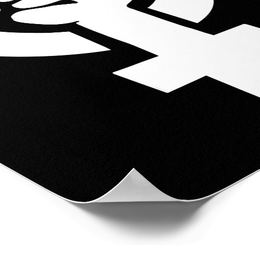 Frauensymbol Poster (Ecke)