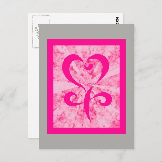 Frauensymbol Postkarte (Vorne/Hinten)