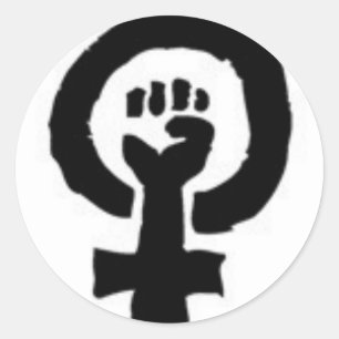 Frauensymbol Runder Aufkleber