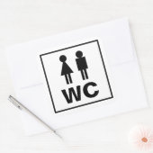 Frauensymbol WC Toilettenschild Aufkleber für Toil (Umschlag)