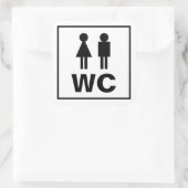 Frauensymbol WC Toilettenschild Aufkleber für Toil (Tasche)