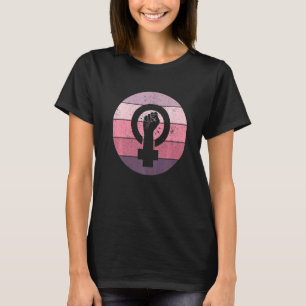 Frauensymbolik Frauengleichheit Frauen in die Höhe T-Shirt