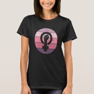 Frauensymbolik Frauengleichheit Frauen in die Höhe T-Shirt