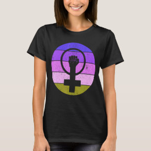 Frauensymbolik Frauengleichheit Frauen in die Höhe T-Shirt