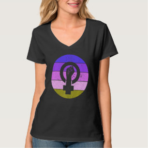 Frauensymbolische Gleichberechtigung - Femini T-Shirt