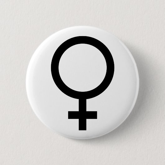 Frauensymbolknopf Button (Vorderseite)