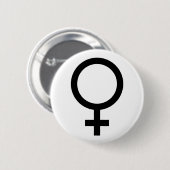 Frauensymbolknopf Button (Vorne & Hinten)